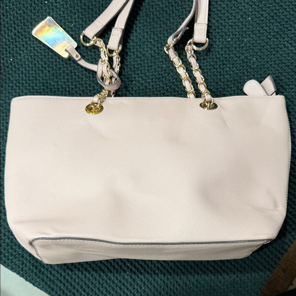 Aldo baby pink Shoulder Bag with Gold Accents